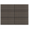 Terasové dlaždice, 6 ks, WPC, 60 x 30 cm, 1,08 m², c