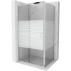 Mexen Apia sprchová kabína, posuvné dvere 135 x 90 cm, pruhy, chrómová - 840-135-090-01-20