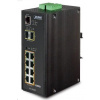 Planet IGS-10020PT PoE switch 8x 1000Base-T, 2x SFP, 802.3af 130W, IP30, -40 až 75°C, SNMP, IGMPv3, IPv6