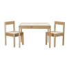 Ikea latt stolík + 2 stoličky, drevené detské (Ikea latt stolík + 2 stoličky, drevené detské)