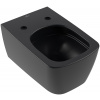 Villeroy & Boch Subway 3.0 wc misa závesné bez oplachovacieho kruhu s vírivým splachovaním čierna lesklá 4610T0R7