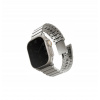 Uniq Strova Mag článkový oceľový na Apple Watch 49/45/44/42mm, Titanium Silver UNIQ-49MM-STRVMSIL