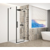 Gelco TRINITY BLACK obdélníkový sprchový kout 1100x800mm, čiré sklo, pravé