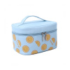 Modrý kozmetický kufrík s pomarančami, KS59