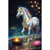 Diamantový obraz Kôň v noci na pláži