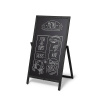 Jansen Display Dřevěné áčko Flip 55 x 105 cm, černé