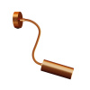 Creative Cables - Fermaluce Flex 30 bodové svietidlo s tienidlom Tub-E14 s vypínačom Farba: Medená
