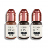 PERMA BLEND LUXE Modified Brown Mini Set pigmentov na obočie 3x15 ml