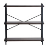 Regál Vevor C240729W-02 90 cm x 91 cm x 30 cm čierny, odtiene hnedej farby