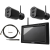ABUS PPDF17000 + PPDF17520 + TVAC17 bezdrôtový-sada bezpečnostné kamery 4-kanálová s 2 kamerami 2304 x 1296 Pixel 2.4 GHz; PPDF17000 + PPDF17520 + TVAC17