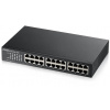 ZyXEL GS1100-24E, 24-port 10/100/1000Mbps Gigabit Ethernet switch v3, Fanless, desktop
