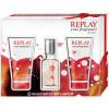 Replay your fragrance! for Her, Edt 20ml + 50ml sprchový gel + 50ml telove mlieko pre ženy
