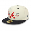 Kšiltovka New Era 59FIFTY MLB 93 Division Atlanta Braves - Off White velikosti fitted caps 7 7/8 (62.5 cm)