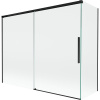 Mexen Rox vaňová zástena 2-krídlová posuvná 190 + 90 x 150 cm, transparentná, čierna - 8C9-190-090-70-00