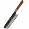 IZMAEL Damaškový kuchynský nôž Zenkai Nakiri/Hnedá 18 cm