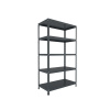 Skrutkovaný regál do garáže Biedrax 45 x 100 x 150 cm, antracitový, 5 políc, nosnosť 150 kg na policu