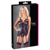 Cottelli - Lace Shiny Open Top and Thong