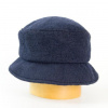 Karpet Dámsky klobúk z parenej vlny s rovnou hlavou - tmavo modrá 57-58