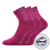 VoXX ADVENTURIK / Detské slabé ponožky, 3 páry - fuxia 35-38