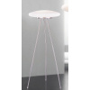 ITALUX ML5106-3A | Ufo-IT Italux stojaté svietidlo 120cm nožný vypínač 3x E27 chróm, biela