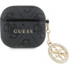 GUESS ochranné puzdro pre AirPods 4, Guess Strass 4G Charm Case, čierne GUA4P4E4CDK