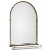 SAPHO - Zrkadlo TIGA s policou 48x67cm, bronz HZ206