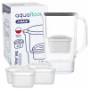 Plastová filtračná kanvica AquaFloow J-MAXI 2,5l čierna + 5x filter