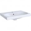 Geberit Acanto - Umývadlo 600x422 mm, otvor na batériu, s prepadom, s KeraTect, biela 500.631.01.8