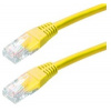 XtendLan patch kabel Cat5E, UTP - 0,25m, žlutý (prodej po 10 ks) PK_5UTP0025yellow