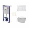 Swiss aqua technologies Cenově zvýhodněný závěsný WC set SAT do lehkých stěn / předstěnová montáž+ WC SAT Brevis SIKOSSBR20K