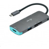 i-tec dokovací stanice USB-C Metal/ Nano Dock/ 4K UHD 3840×2160/ 3x USB 3.0/ HDMI + Power Delivery 60 W C31NANODOCKPD