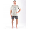 Pánské pyžamo krátké 79170P šedé vel.S - Gina