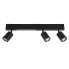 EUlight Stropné svietidlo Magnet, 3x čierne kovové tienidlo + 1x LED 5W, b