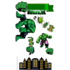 CUKROVÁ TLAČ jedlý obrázok na tortu Cukrová hmota HULK AVENGERS SADA + TEXT 1