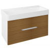 Sapho MEDIENA umývadlová skrinka 96,5x50,5x48,5cm, biela matná/dub natural SPH MD102