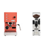 Profitec GO, red + Eureka Mignon XL, CR chrome