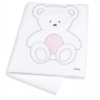 Italbaby fleecová deka do postieľky Peluche ružová 110x150cm