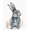 ZUTY Maľovanie podľa čísel KRÁLIK SEDIACI NA POLI Rámovanie bez rámu a bez vypnutia plátna Rozmer 80x100 cm
