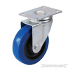 Zátěžové gumové otočné kolečko - 100mm 140kg Blue FIXMAN