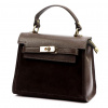 Dámska kožená kabelka Luka 19-17-02 hnedej farby 23 x 19 x 13 cm