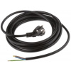 Napájecí kabel 5m, Černá, A: Bez koncovky, B: Německá bezpečnostní zástrčka typu F, 16 A, 250 V Kopp
