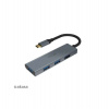 AKASA - externý USB hub - USB typ-C na 4 x USB 3.0 (AK-CBCA25-18BK)