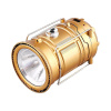 DeTech Núdzové svietidlo SOLAR CAMPING EMERGENCY LAMP - zlatá