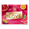 TEEKANNE LOVE Kolekcia 2024 ovocno-bylinné čaje (Love Pomegranate, Passion, Pink grap) 3 druhy po 10 vrecúšok, 1x1 set
