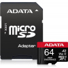 Adata High Endurance Micro SD /64GB/ UHS-I U3 / Class 10/+ Adaptér AUSDX64GUI3V30SHA2-RA1