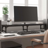 vidaXL Stojan na monitor čierny 105x23x15,5 cm kompozitné drevo - Čierna - 128512-74549