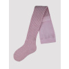 NOVITI RB005-G-01 Pruhované ružové pančuchy s ružovým lurexom 140/146