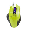 E-Blue Myš Mazer, optická, 6tl., 1 koliesko, drôtová (USB), zelená, 2500dpi, herná EMS642GRAA-IU
