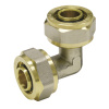 PipeTec Svorná uhlová spojka 90° na viacvrstvové hliníkové spojovacie rúry, 16x2 mm