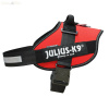 Julius-K9 IDC Postroj, s nápisom, veľkosť 3 Červená